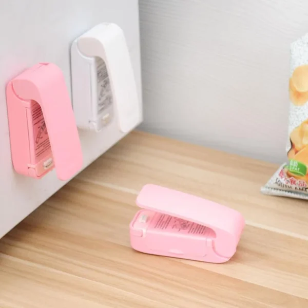 Mini Máquina Seladora Plástico Embalagem Pilha Lacra E Fecha - Imagem 10
