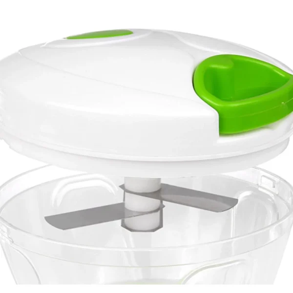 Mini Processador De Alimentos Triturador Manual Com 3 Lamina Cozinha - Imagem 8