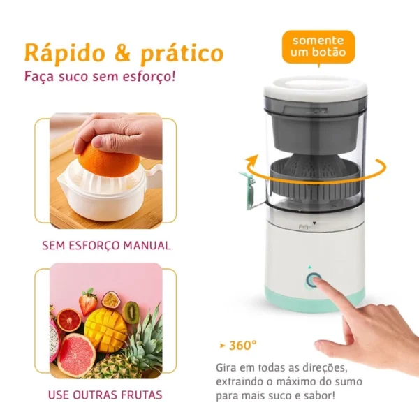 Espremedor Extrator Industrial Sucos Laranja Limão Frutas Inox Copo - Imagem 8