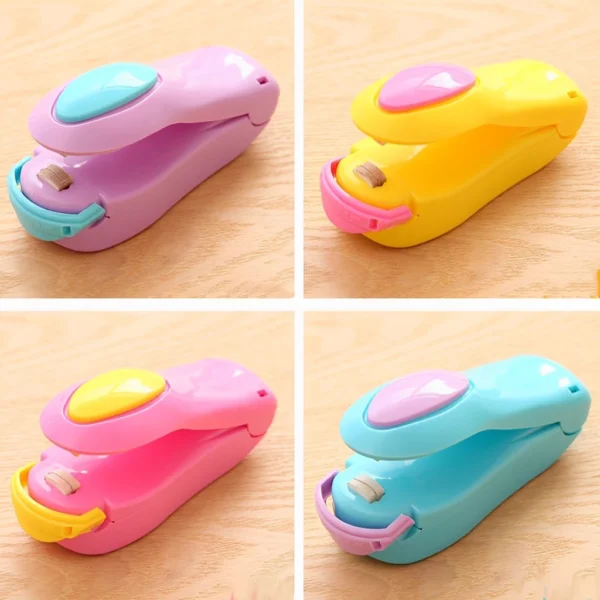 Mini Máquina Seladora Plástico Embalagem Pilha Lacra E Fecha - Imagem 7