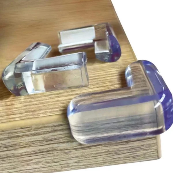 4 Protetor De Quina Silicone Mesa Segurança Para Crianças E Bebes Proteção Anti-colisão - Imagem 3