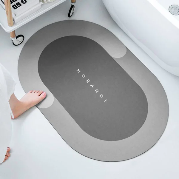Tapete de banho piso banheiro antiderrapante super absorvente secagem rápida