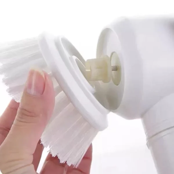 Escova Eletrica de Limpeza 5 em 1 Sem Fio Limpador Multiuso Pratico Para Cozinha , Banheiro prático - Imagem 6