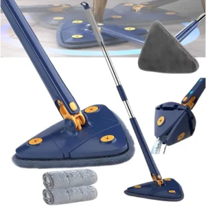 Esfregao Rodo Limpeza Triangulo Mop Giratorio 360° Rodo Necessário para limpeza doméstica