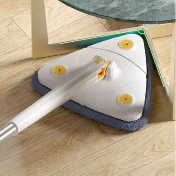 Esfregao Rodo Limpeza Triangulo Mop Giratorio 360° Rodo Necessário para limpeza doméstica - Imagem 3