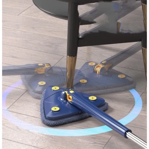 Esfregao Rodo Limpeza Triangulo Mop Giratorio 360° Rodo Necessário para limpeza doméstica - Imagem 4
