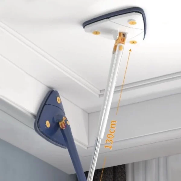 Esfregao Rodo Limpeza Triangulo Mop Giratorio 360° Rodo Necessário para limpeza doméstica - Imagem 5