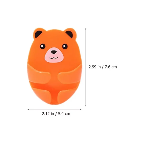 4 Ganchos De Parede Criativo/Suporte De Tomada Do Urso Auto-Adesivo - Imagem 5