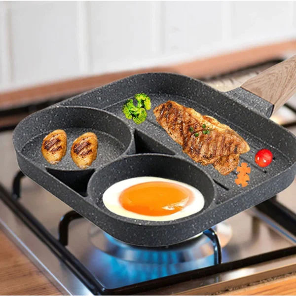Panela Antiaderente Frigideira de Ovo Hambúrguer Carne Multifuncional 2023 - Imagem 4
