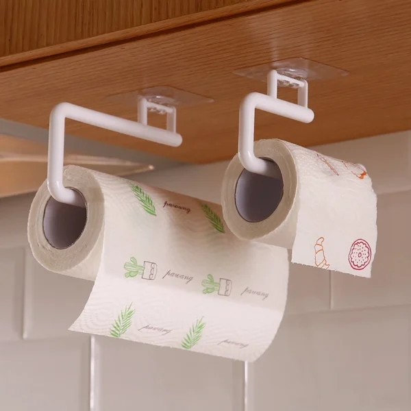 Suporte De Rolo De Papel E Toalha Cabide De Toalha Bar Armário Prateleira Suporte De Papel Higiênico - Imagem 8