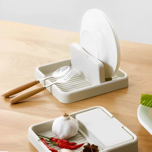 Suporte Organizador Para Tampas De Panelas Talheres E Acessórios De Cozinha - Imagem 4