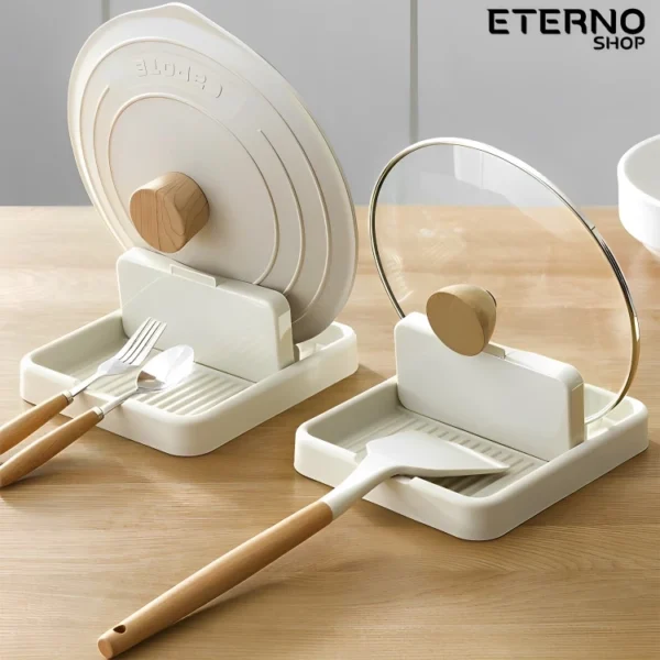 Suporte Organizador Para Tampas De Panelas Talheres E Acessórios De Cozinha - Imagem 2