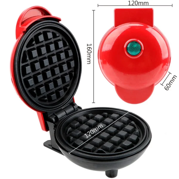 Mini Maquina De Waffles Panquecas Automático Elétricos Portátil 110v Doméstica 350w Panela Elétrica De waffle Quiche/De Forno/Eggette maker Mini Ferro - Imagem 5