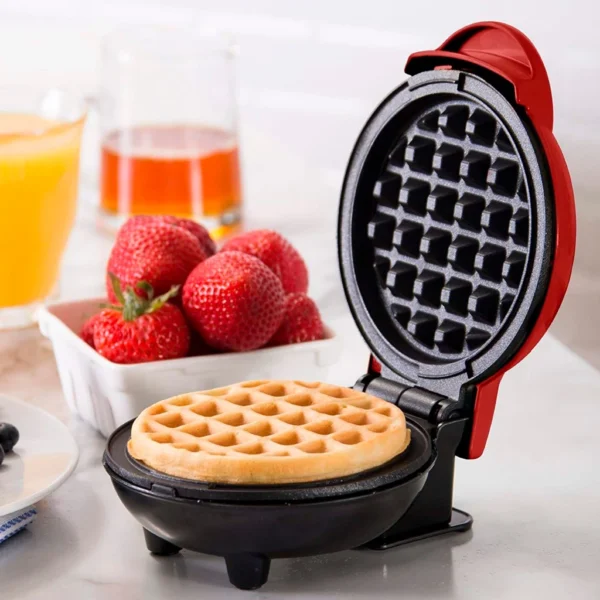 Mini Maquina De Waffles Panquecas Automático Elétricos Portátil 110v Doméstica 350w Panela Elétrica De waffle Quiche/De Forno/Eggette maker Mini Ferro - Imagem 4