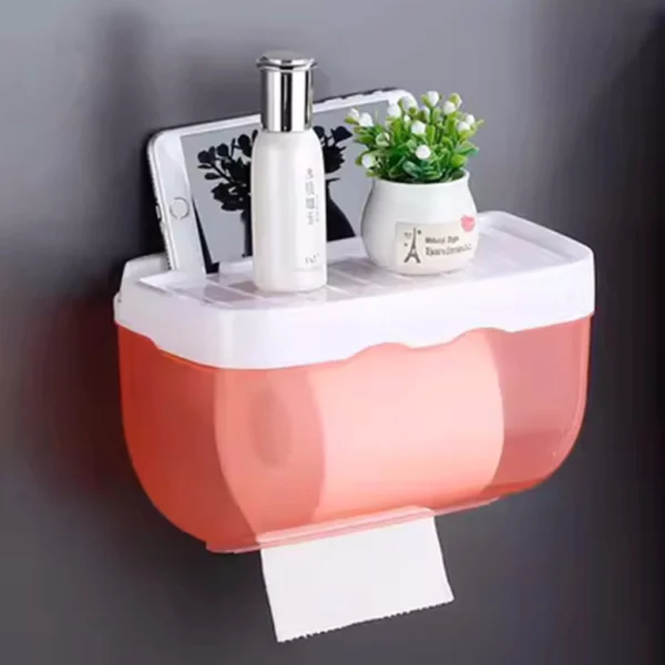 Suporte De Papel Higiênico De Parede À Prova D 'Água Multifuncional - Imagem 10