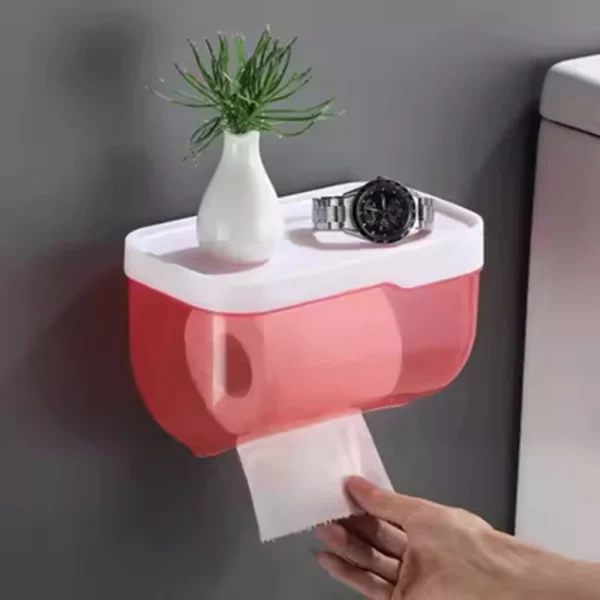 Suporte De Papel Higiênico De Parede À Prova D 'Água Multifuncional - Imagem 7