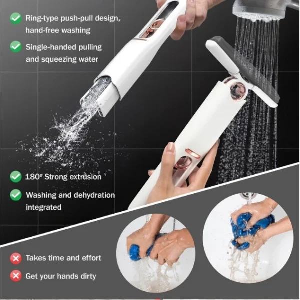 Mini Rodo Esfregão Absorvente Portátil Limpeza Multifuncional Mesa Janela - Imagem 7